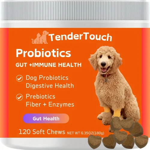 120 Chews TenderTouch Probiotics for Dog Digestive Support