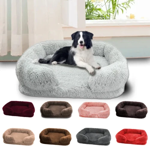 orthopedic dog bed for large dogs  removeable and washable plush cover
